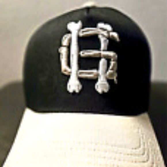 Holy Ground Sneaker Brea Shop Official 5 Panel Black / Cream Snapback Hat EUC - Picture 1 of 6